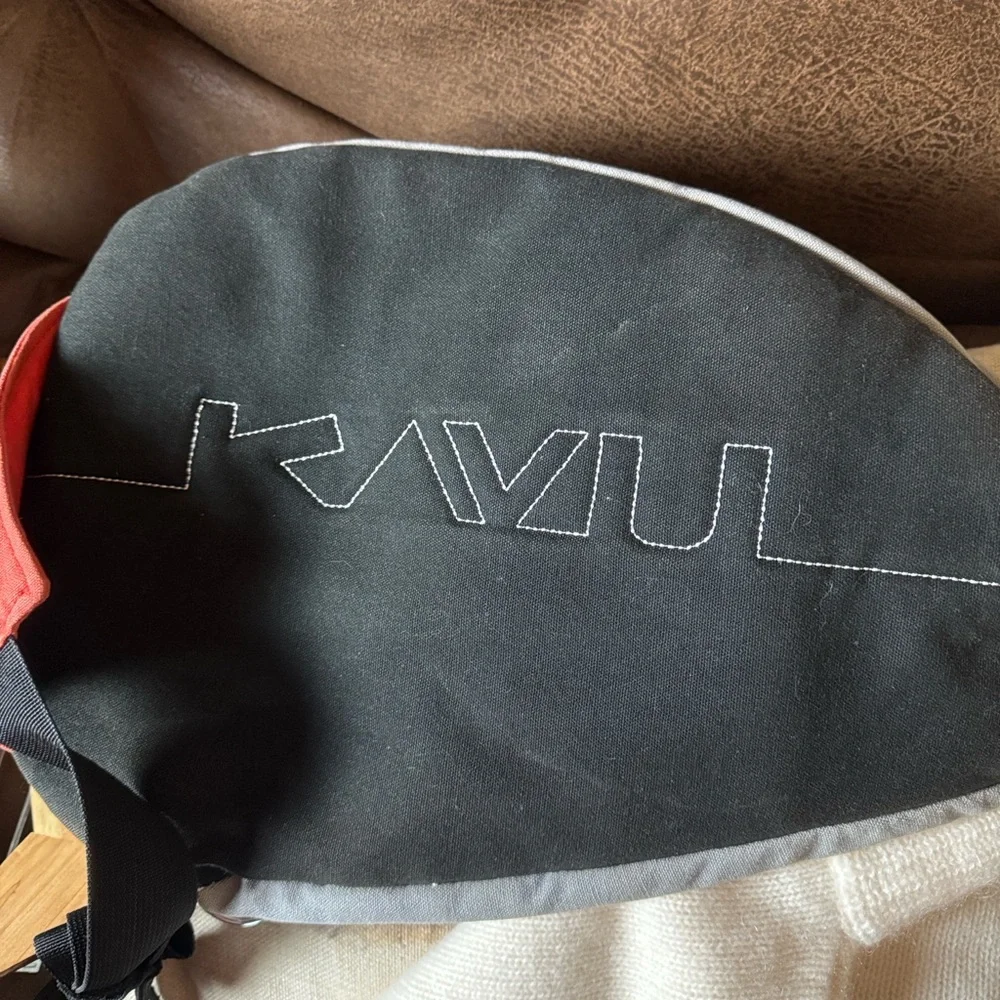 Kavu blue and gray Original rope sling bag with adjustable straps